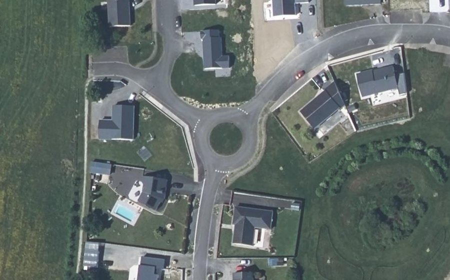 Vue aérienne du Rue du Carrousel