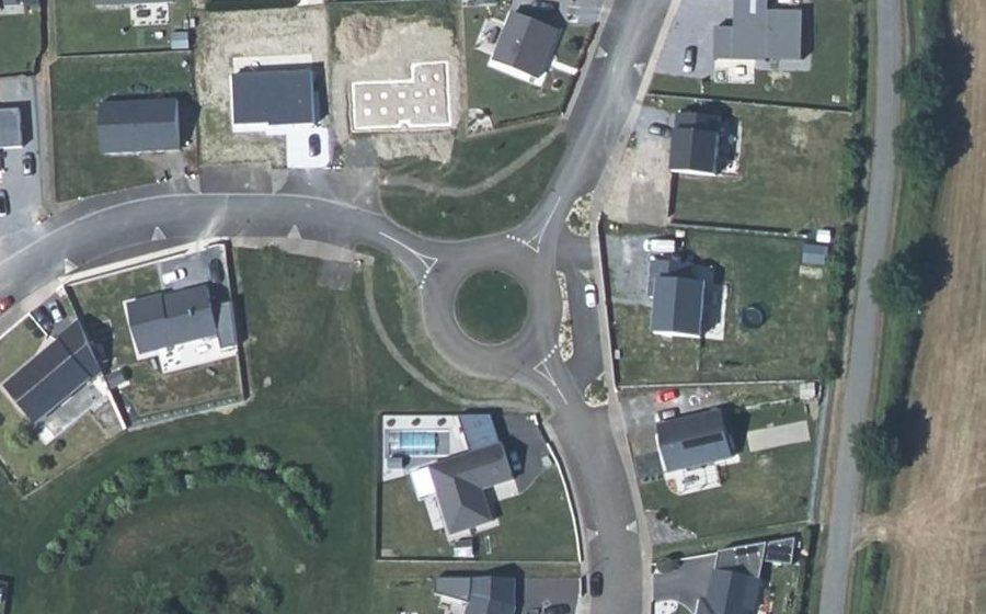 Vue aérienne du Rue du Carrousel