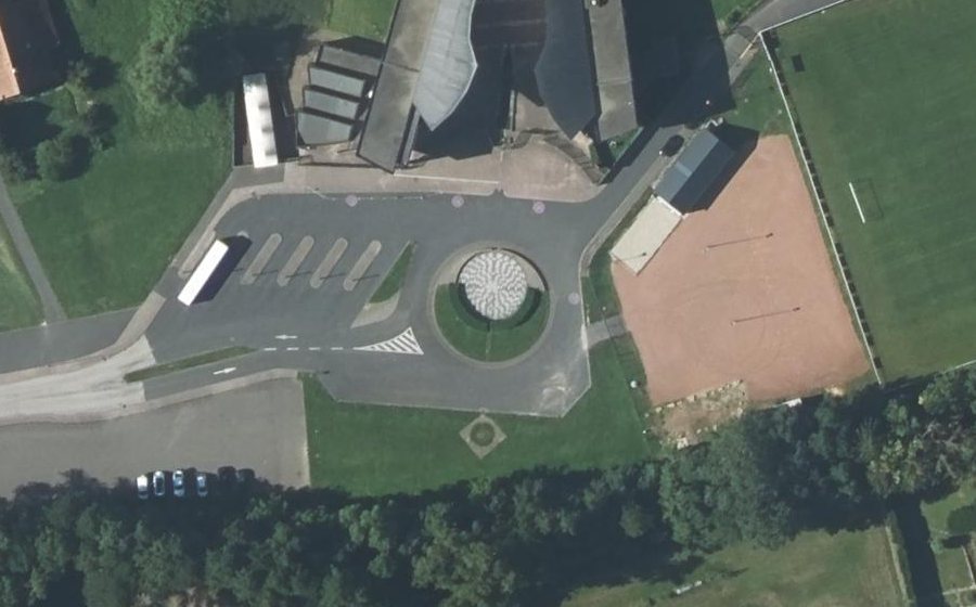 Vue aérienne du Rue du Collège