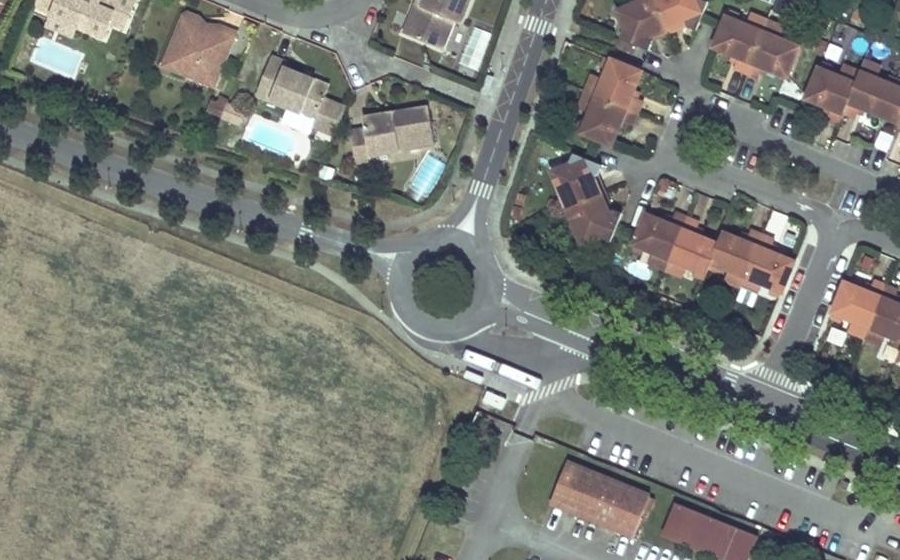 Vue aérienne du Rond-Point de Monturon