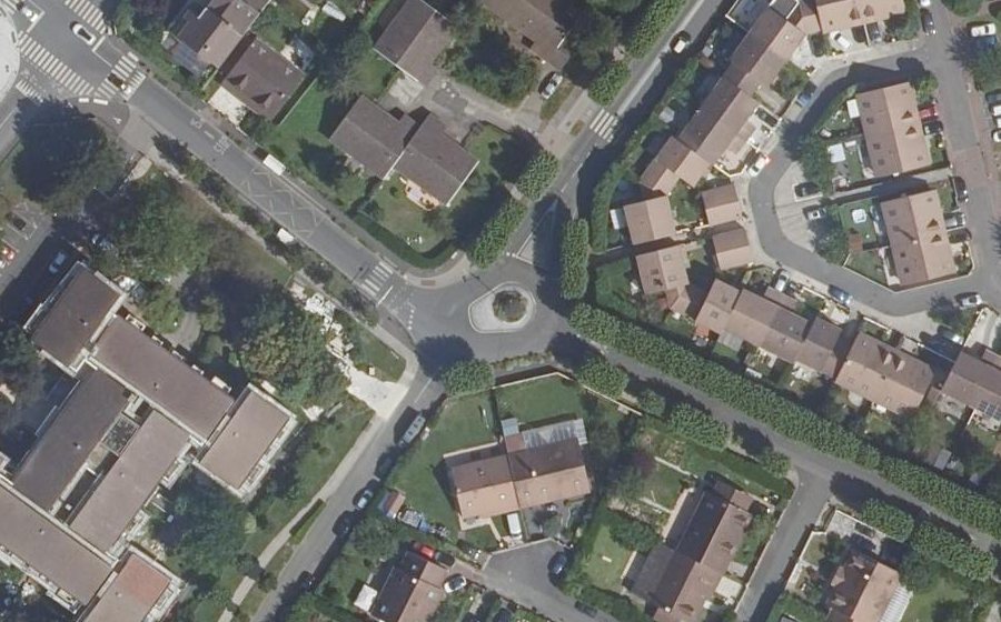 Vue aérienne de la Place Félicien Henriot