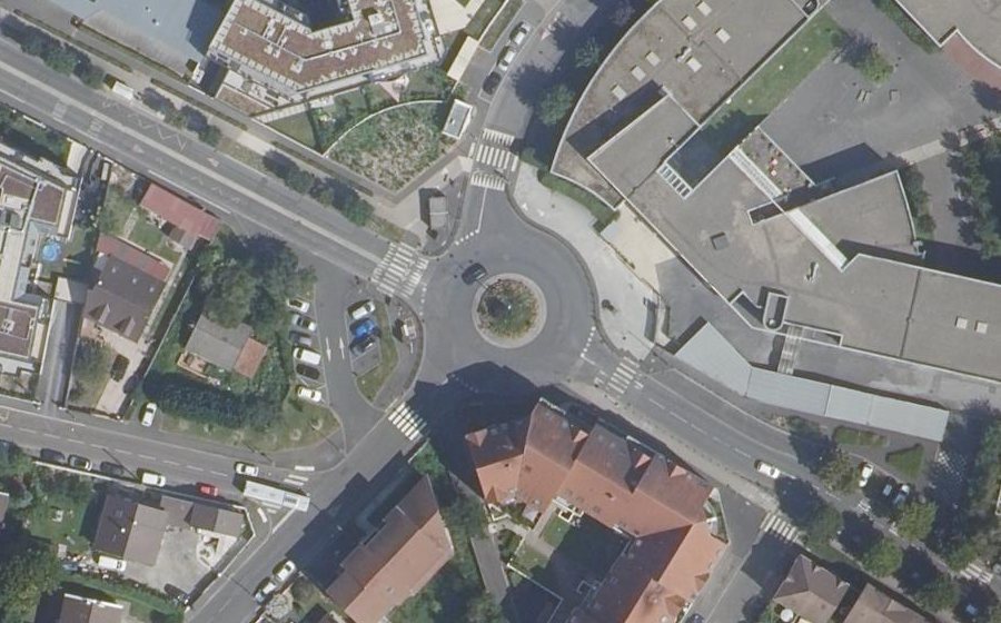Vue aérienne de la Place d'Anyama