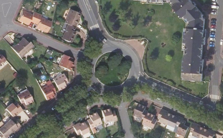 Vue aérienne du Rond-Point Charles de Gaulle