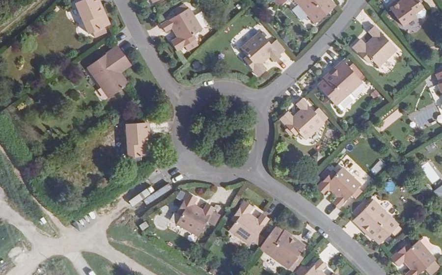 Vue aérienne du Rond-Point du Manège