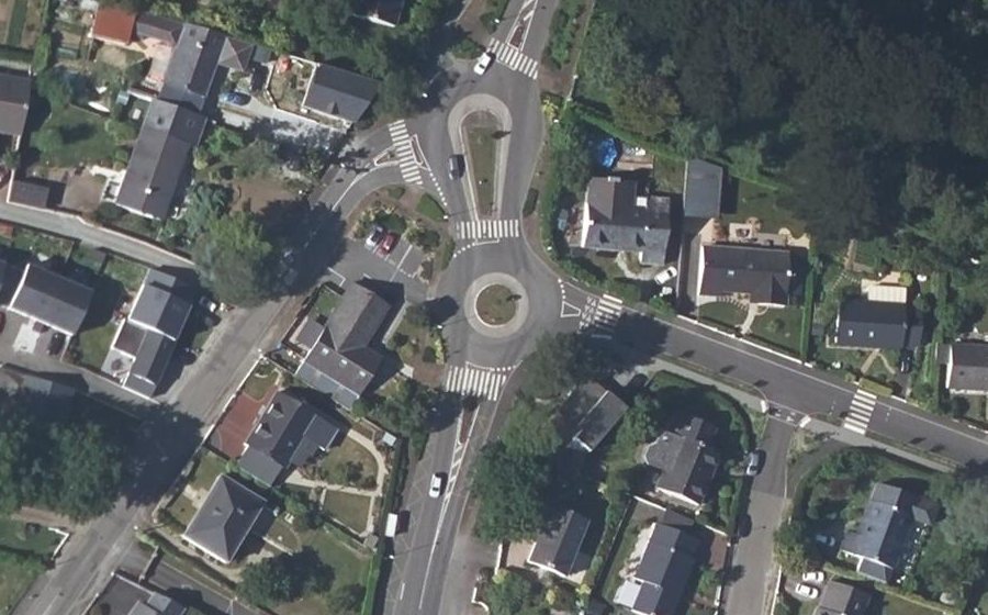 Vue aérienne du Place René Cassin