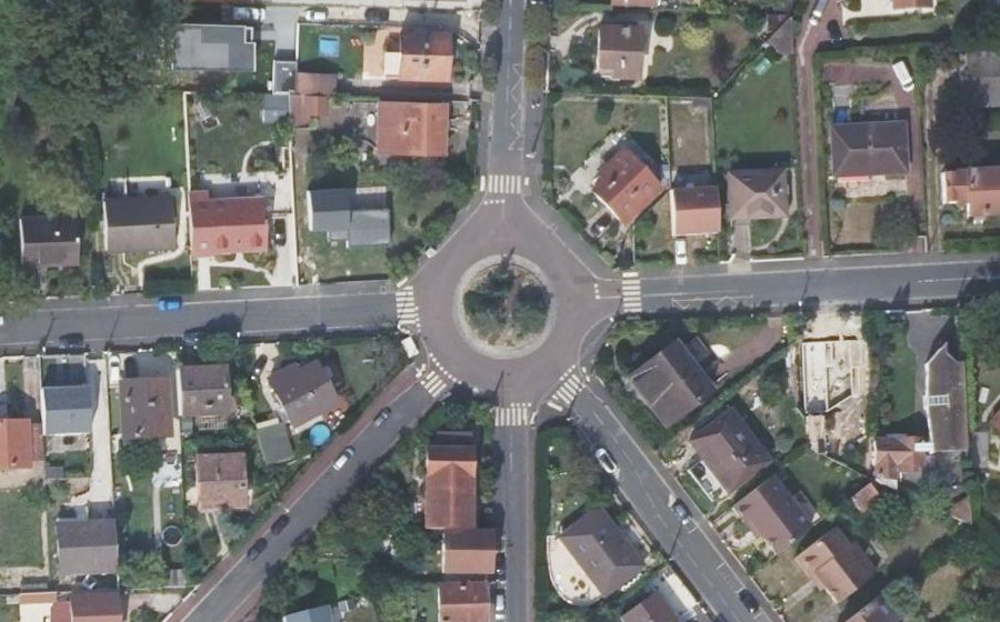 Vue aérienne du Avenue du Président Salvador Allende