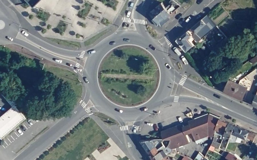 Vue aérienne du Place de Verdun