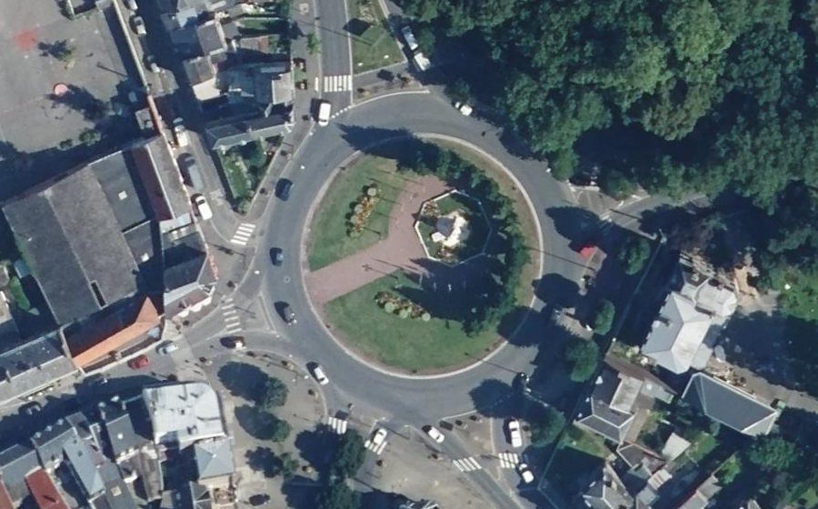 Vue aérienne du Place du Général de Gaulle