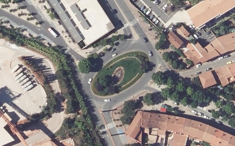 Vue aérienne du Rond-Point des Phocéens