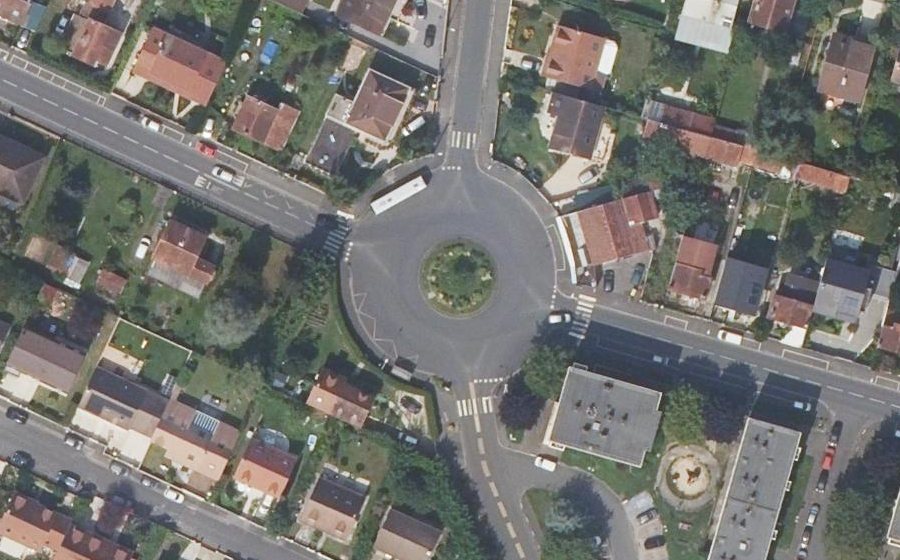 Vue aérienne du Place d'Hausen