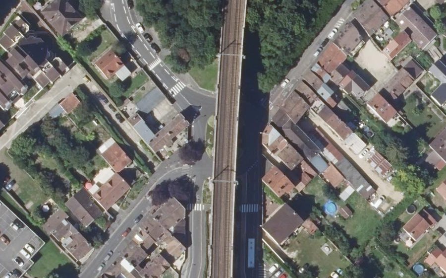 Vue aérienne du Rond-Point de Melksham