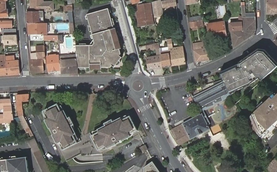 Vue aérienne du Rue Camille Pelletan