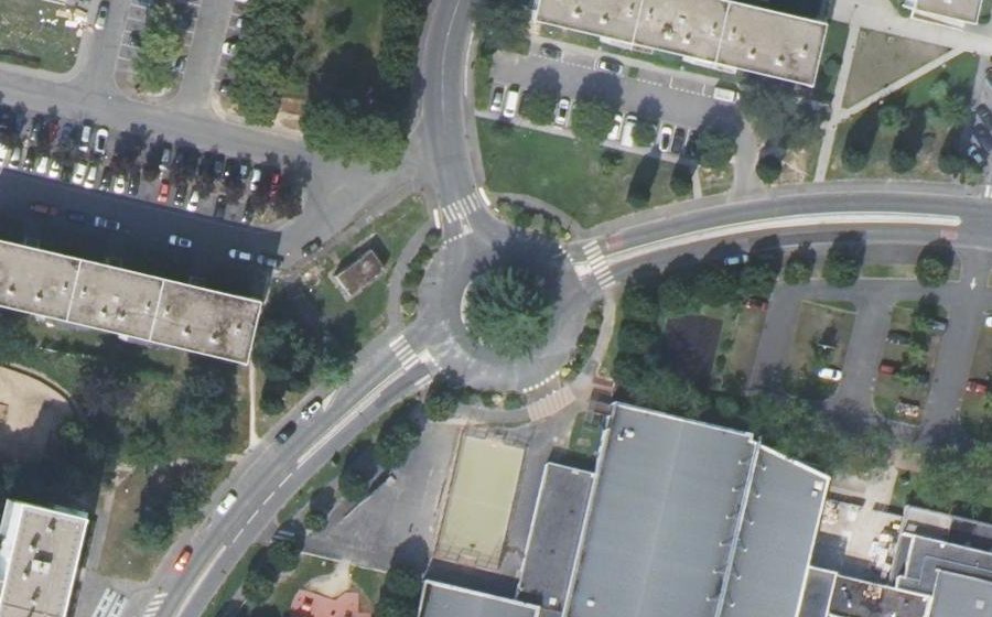 Vue aérienne du Avenue de la Liberté