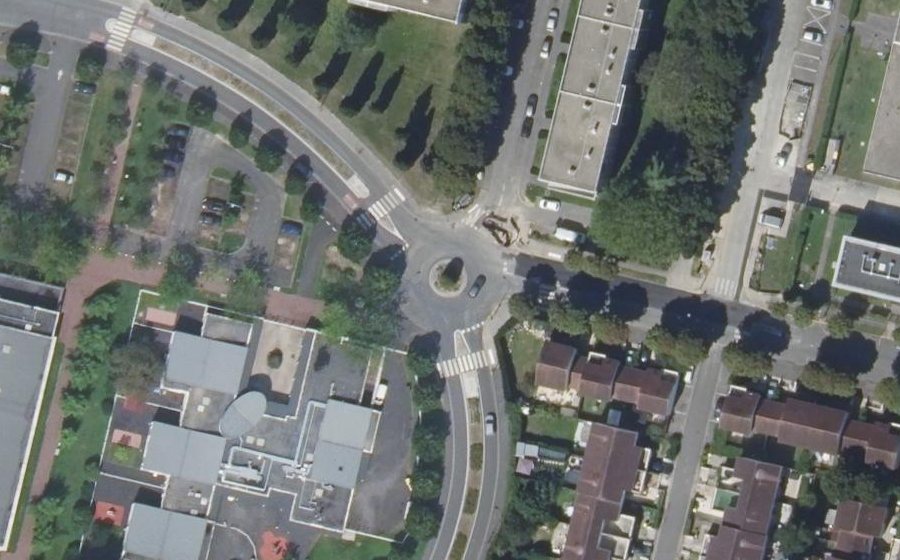 Vue aérienne du Avenue de la Liberté