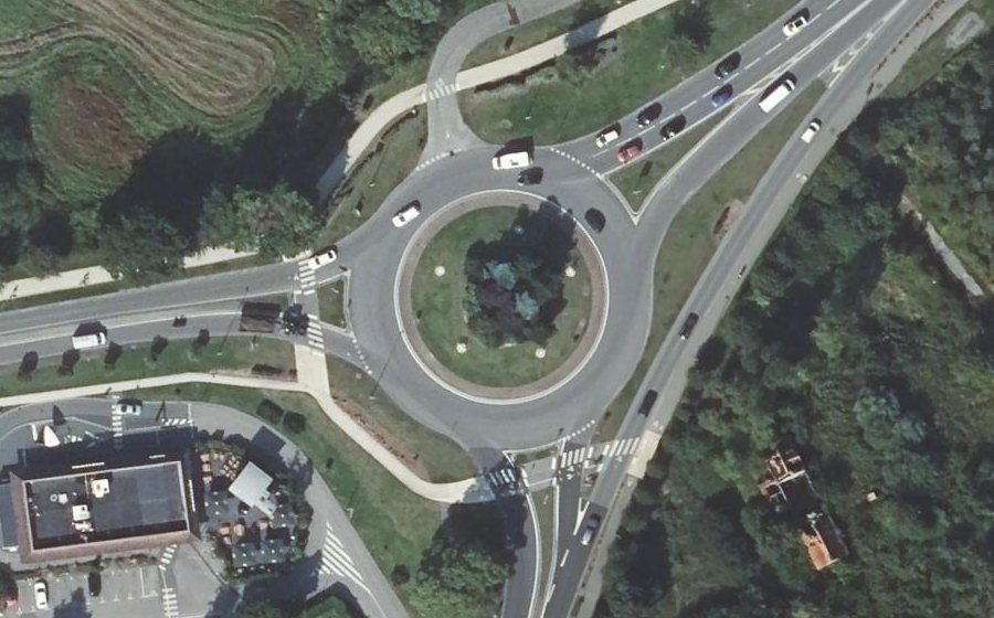 Vue aérienne du Rond-Point d'Étaples