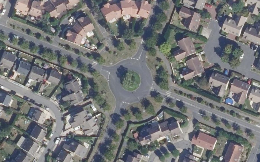 Vue aérienne de la Place Olympe de Gouges