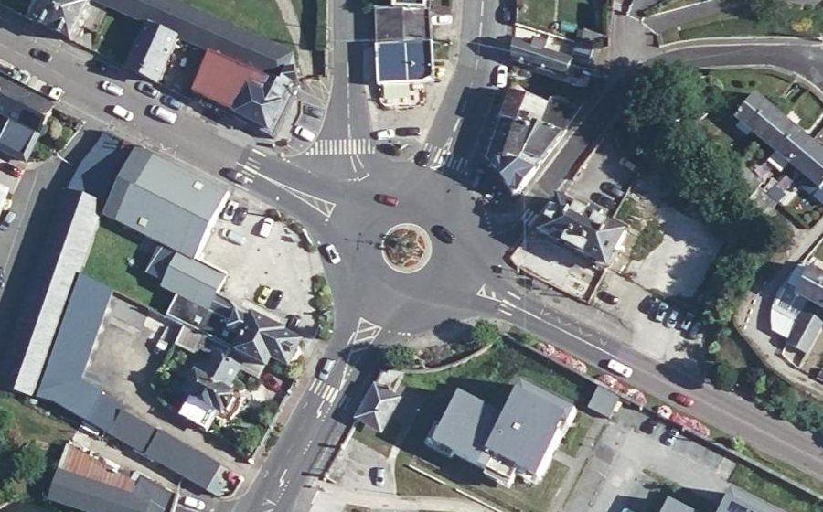 Vue aérienne de la Place Albert 1er