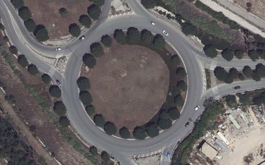 Vue aérienne du Rond-Point Antoine Sartorio