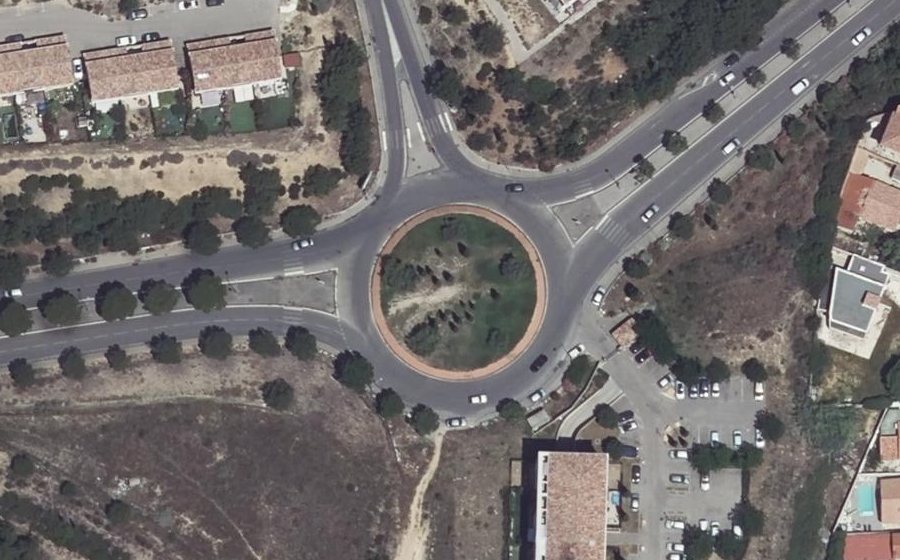 Vue aérienne du Rond-Point de Foresta