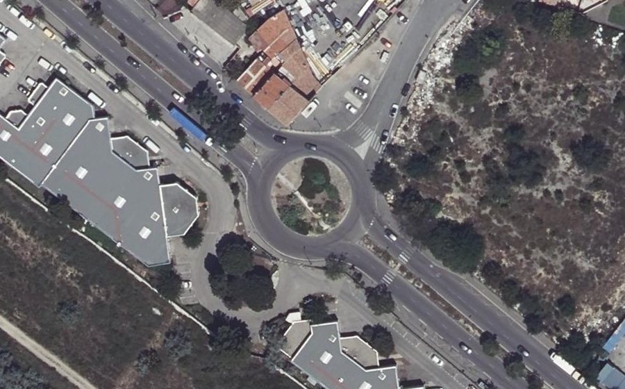 Vue aérienne du Rond-Point France-Indochine