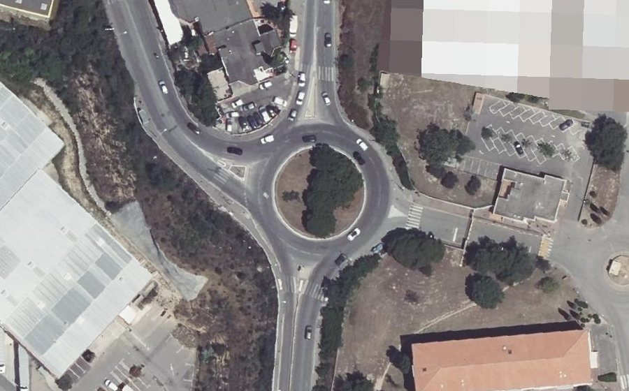 Vue aérienne du Rond-Point Victor Schoecher