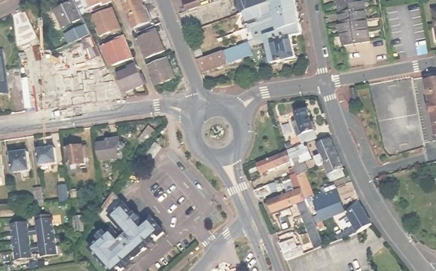 Vue aérienne du Rue Maurice Allaire