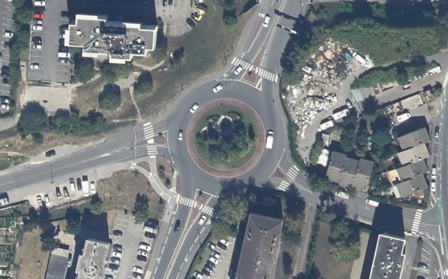 Vue aérienne du Carrefour du Beulet