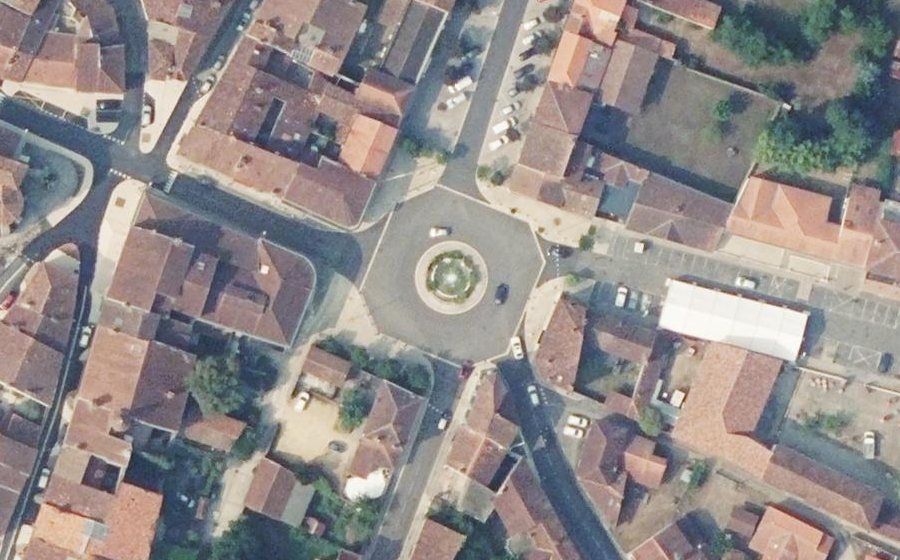 Vue aérienne du Place Gambetta