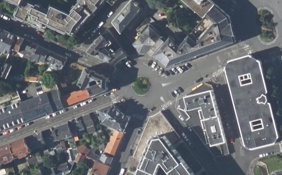 Vue aérienne du Place Catinat