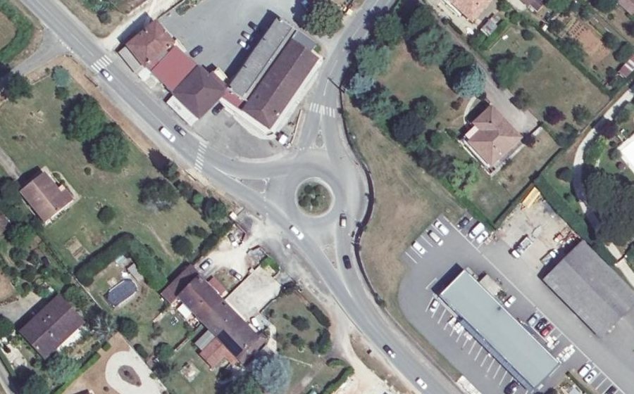 Vue aérienne du Rond-Point d'Espère