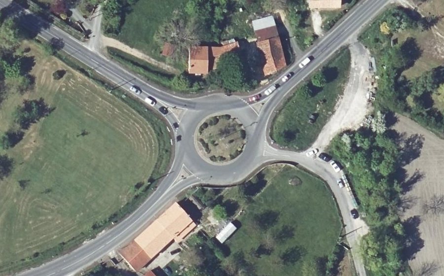 Vue aérienne du Rond-Point de Gayet