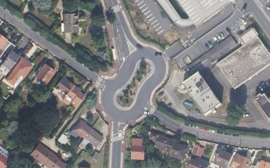 Vue aérienne de la Place Michel Zévaco