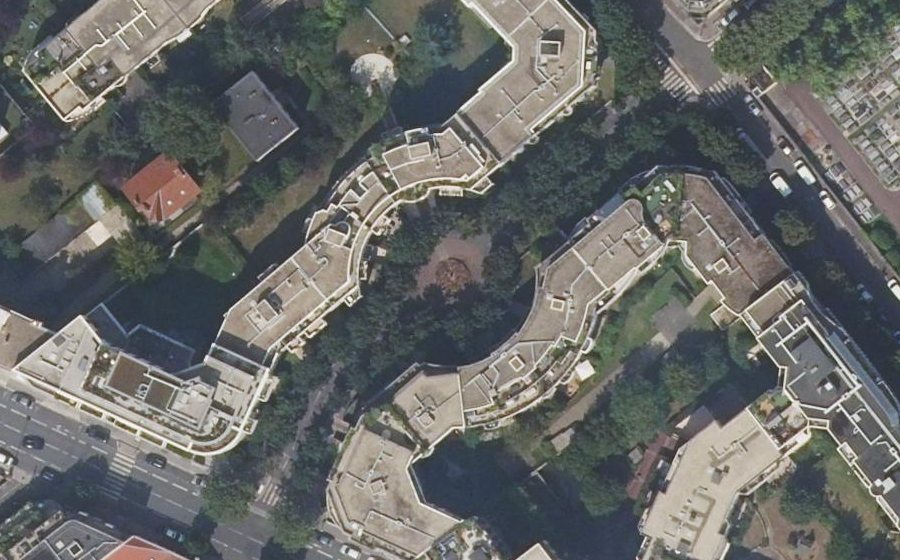 Vue aérienne du Avenue Molière