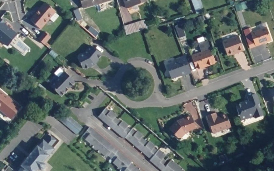 Vue aérienne du Rue de la Prairie
