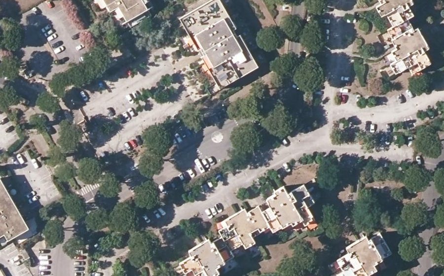Vue aérienne du Rue des Croisades