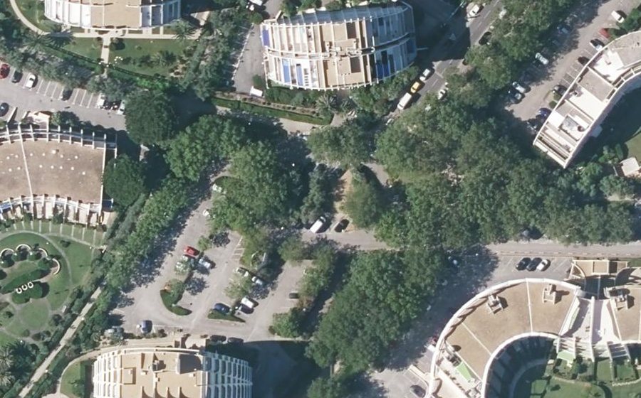 Vue aérienne du Allée de l'Iliade