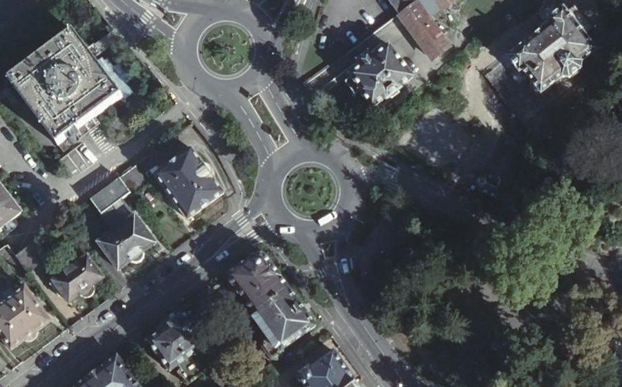 Vue aérienne du Carrefour du Tivoli