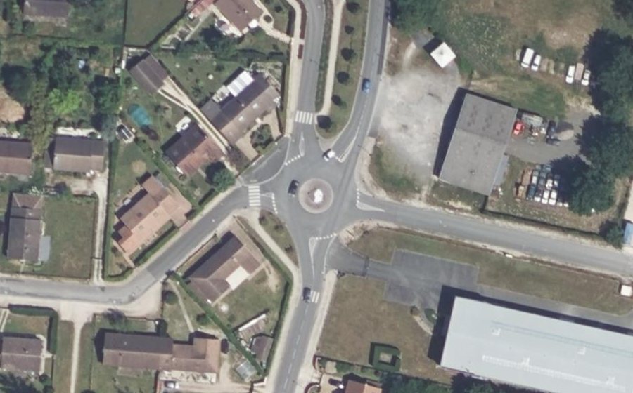 Vue aérienne du Route de Marcilly