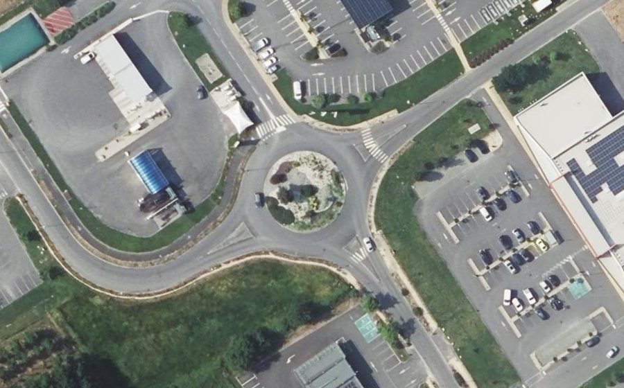Vue aérienne du Avenue de la Mouscane