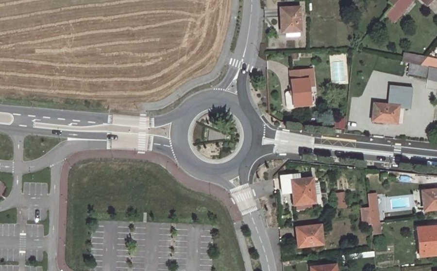 Vue aérienne du Giratoire de la Citoyenneté