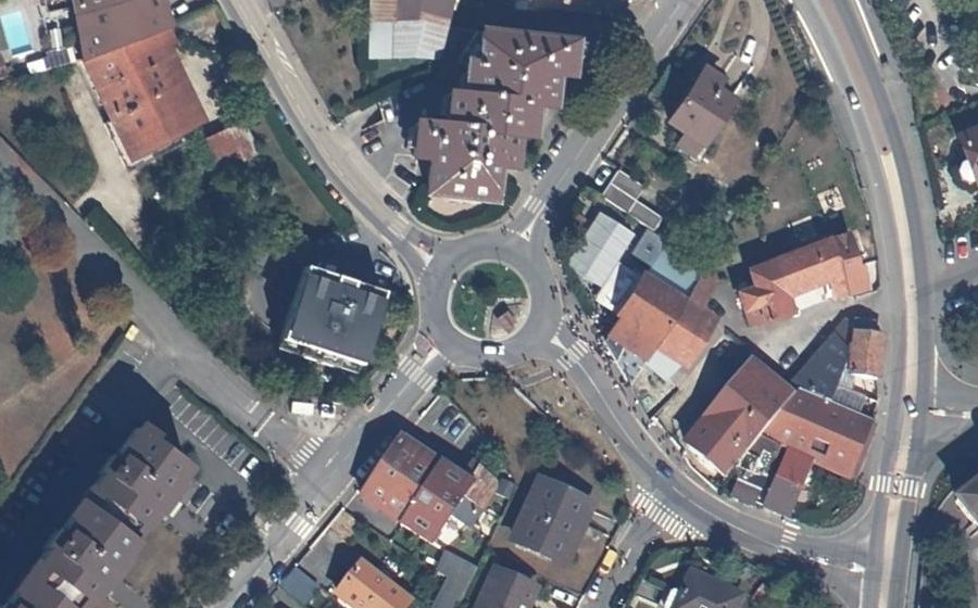 Vue aérienne du Place des Tilleuls