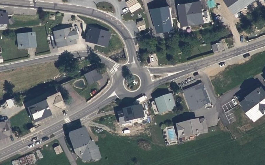 Vue aérienne du Rond-Point des Meuniers