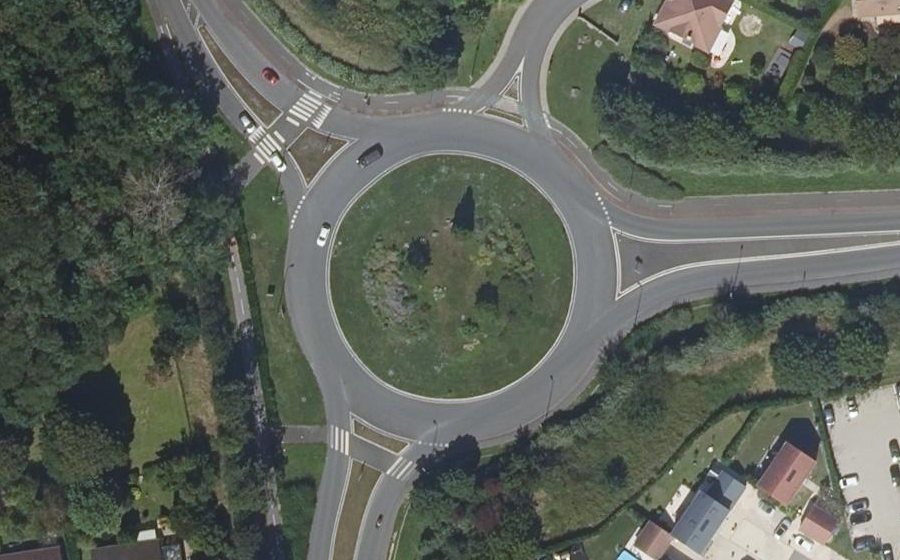 Vue aérienne du Rond-Point Bouchaga Boualam