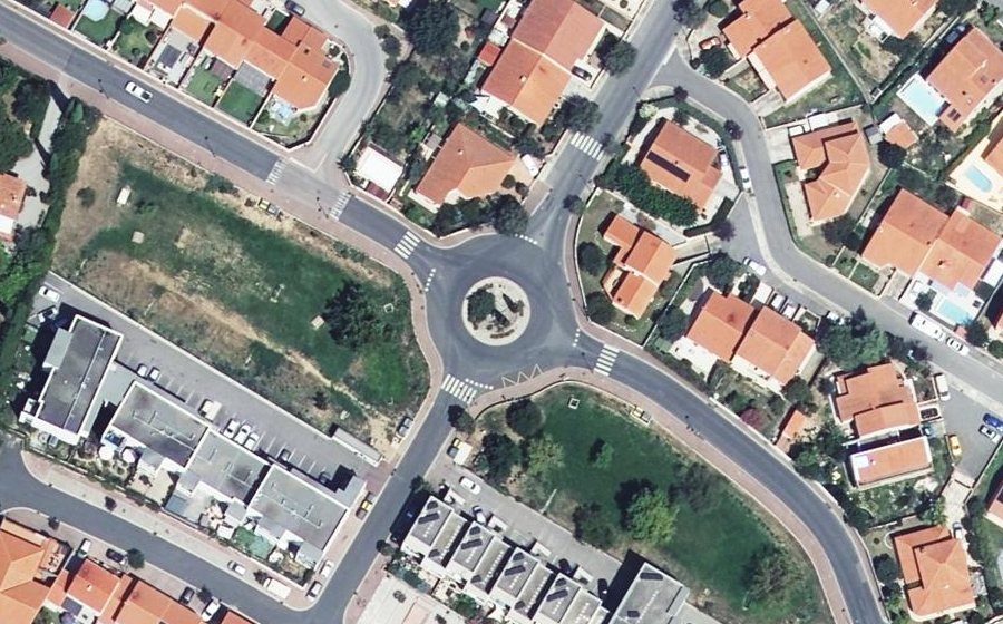 Vue aérienne du Rond-Point de la Légion d'Honneur