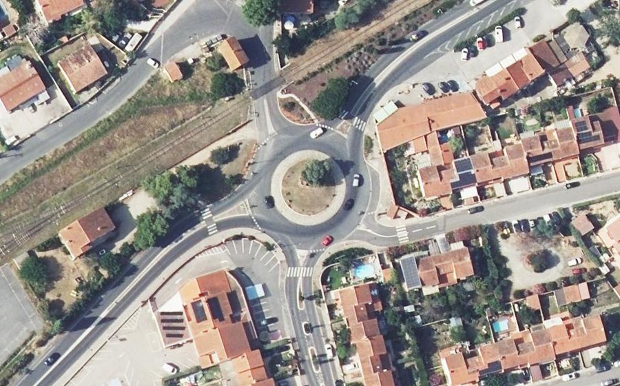 Vue aérienne du Giratoire de la Médaille Militaire