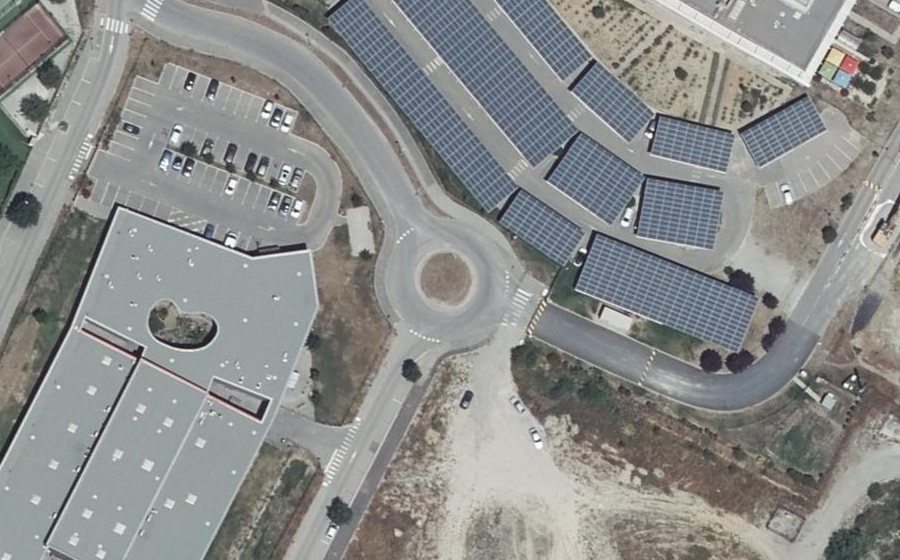 Vue aérienne du Rond-point des Senteurs