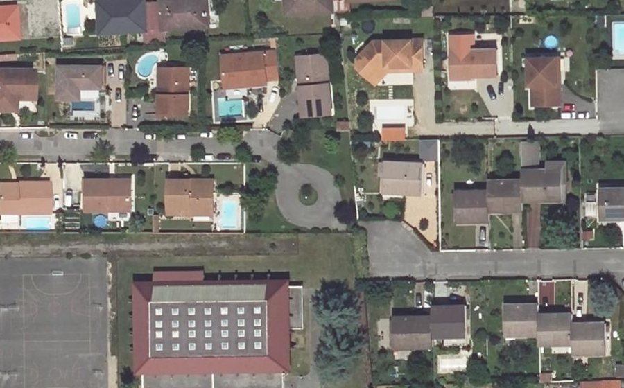 Vue aérienne du Allée du Capricorne