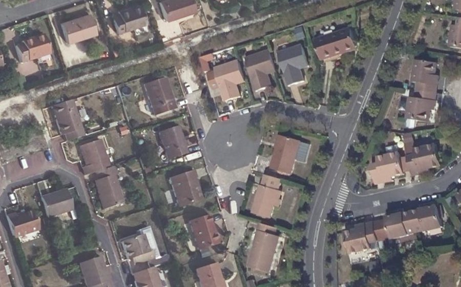 Vue aérienne du Allée Georges Seurat