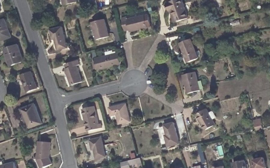 Vue aérienne du Allée du Béarn
