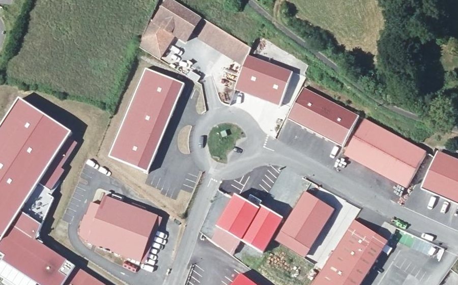 Vue aérienne du Rue de la Zone Artisanale de Lizardia